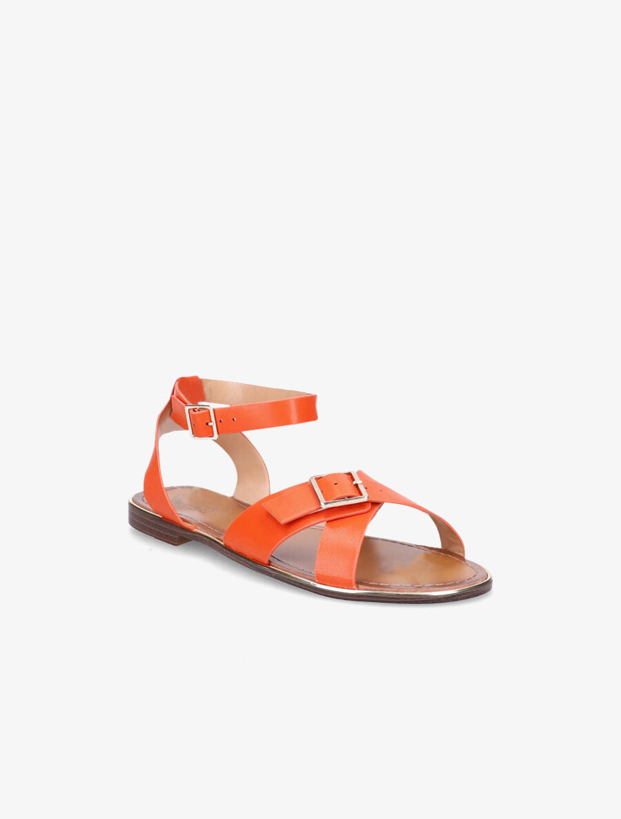 Nu-pieds à bride à boucle - Orange - 5