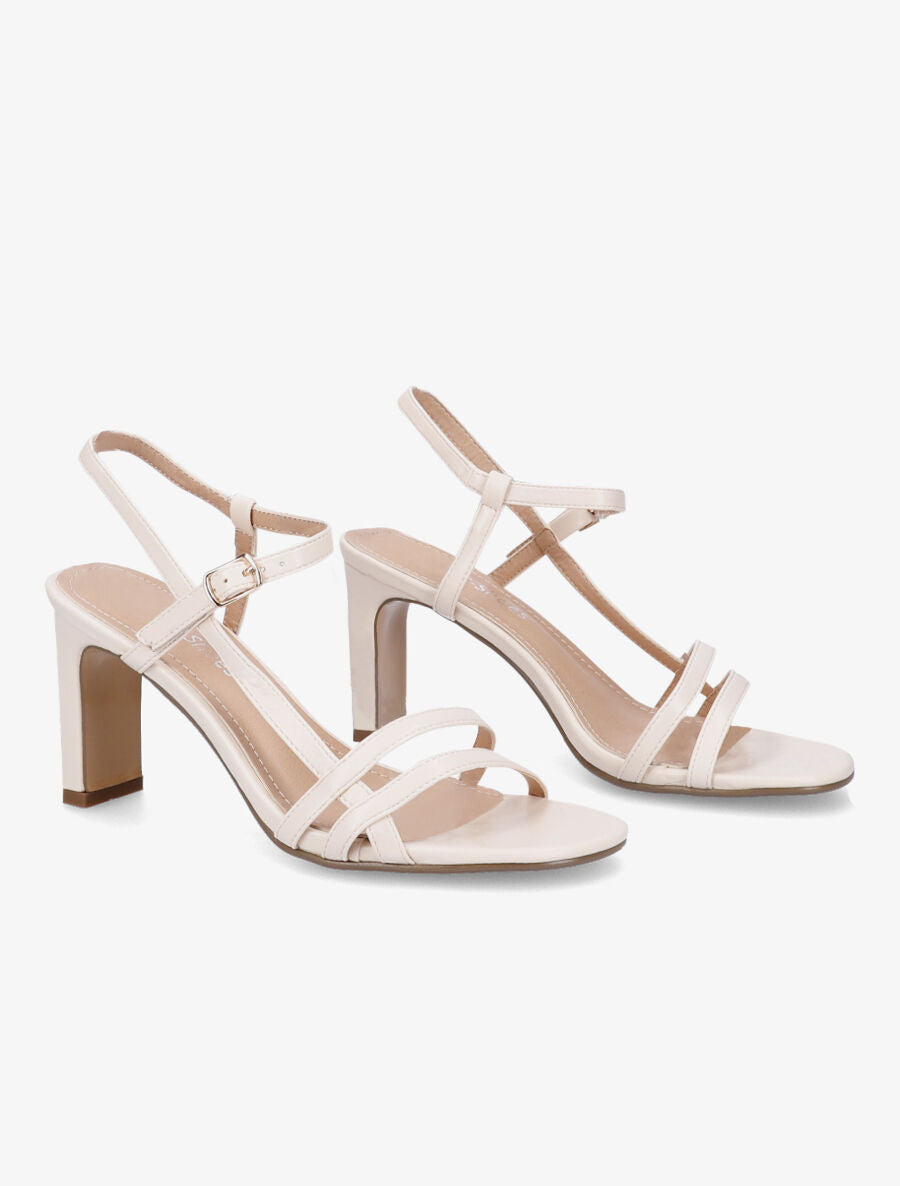 Sandales classiques à fines brides - Beige - 4
