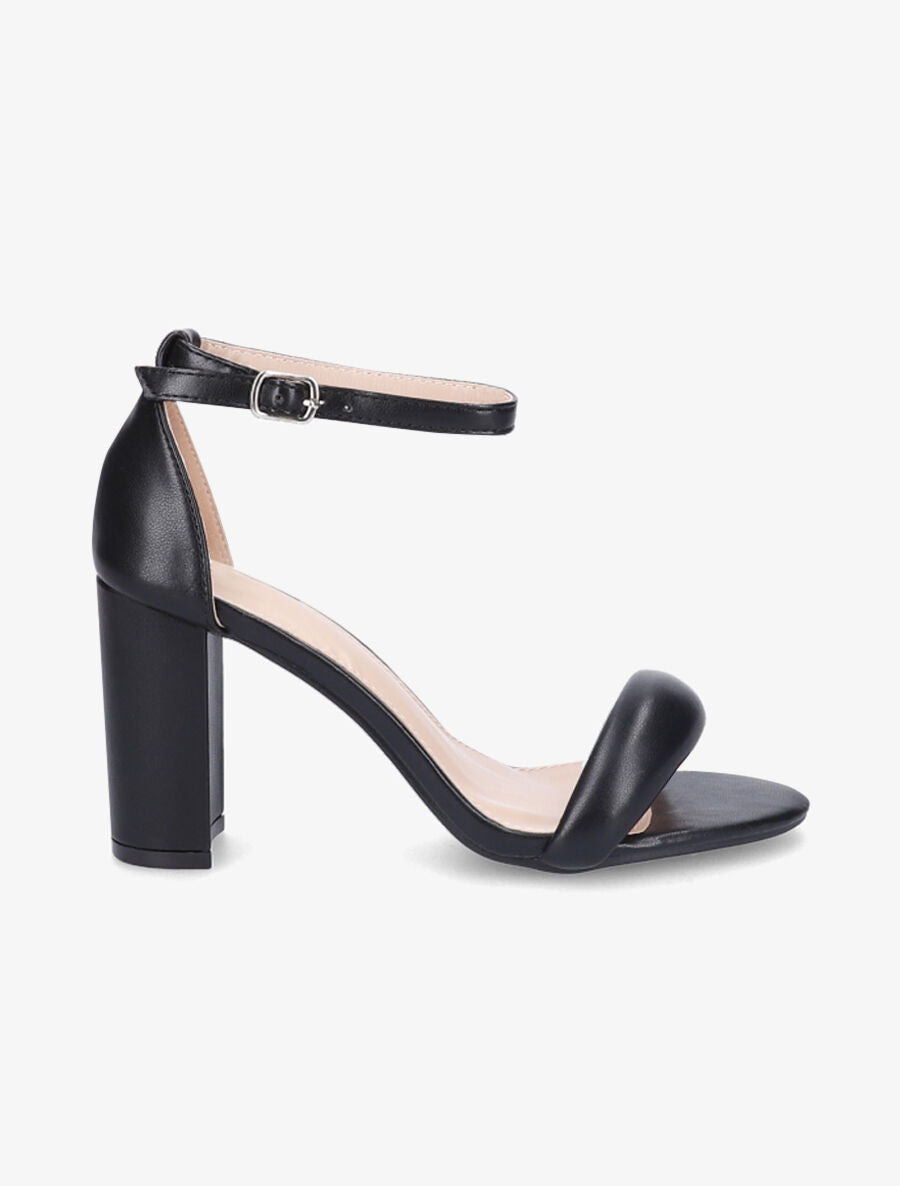 Sandales à bride matelassée - Noir - 1