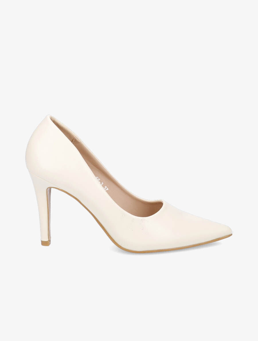 Escarpins classiques à talon haut - Beige - 1