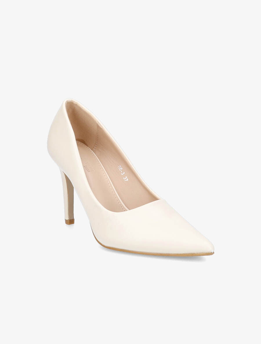 Escarpins classiques à talon haut - Beige - 2