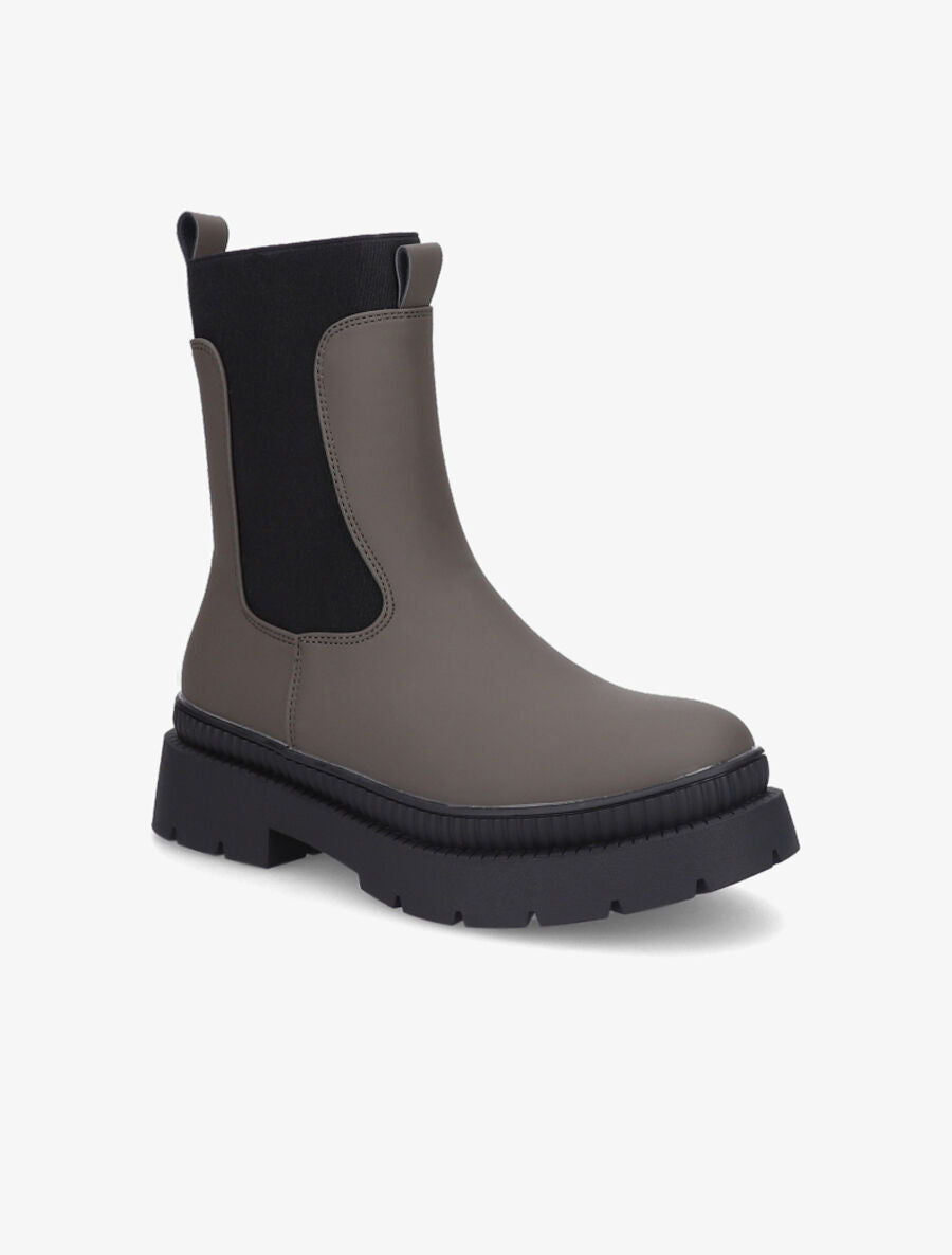 Boots montantes à cheville élastiquée - Kaki - 2