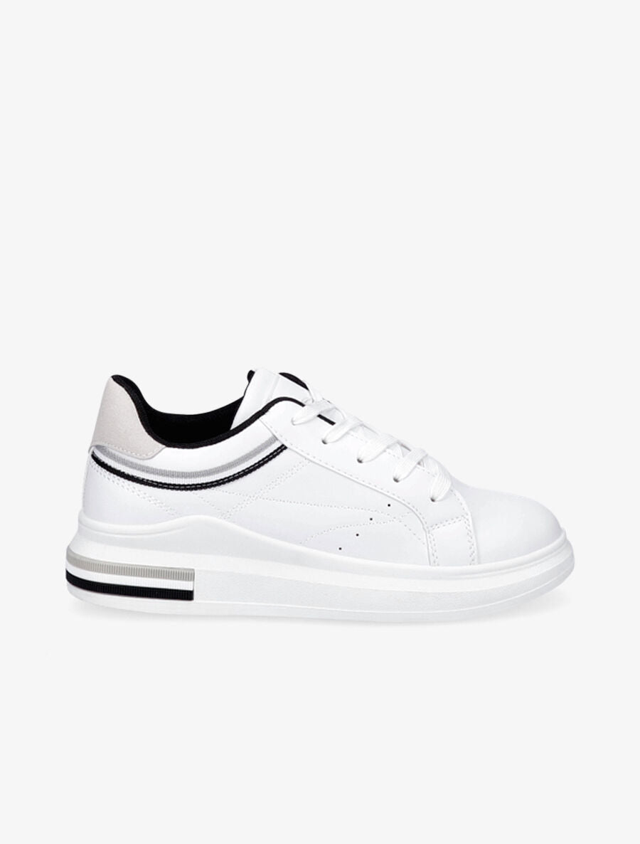 Tennis classique en simili - Blanc - 1
