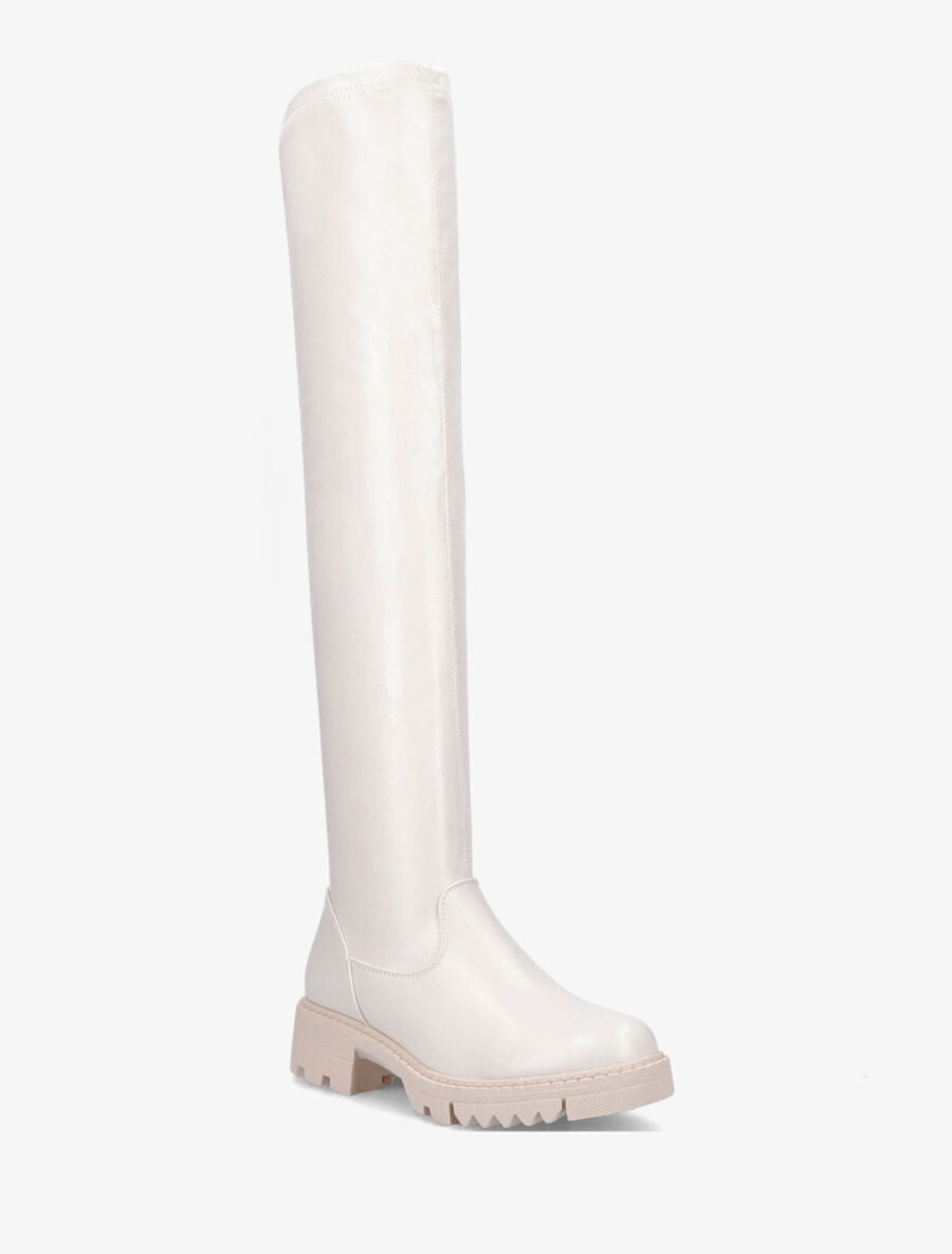 Cuissardes en simili - Beige - 2