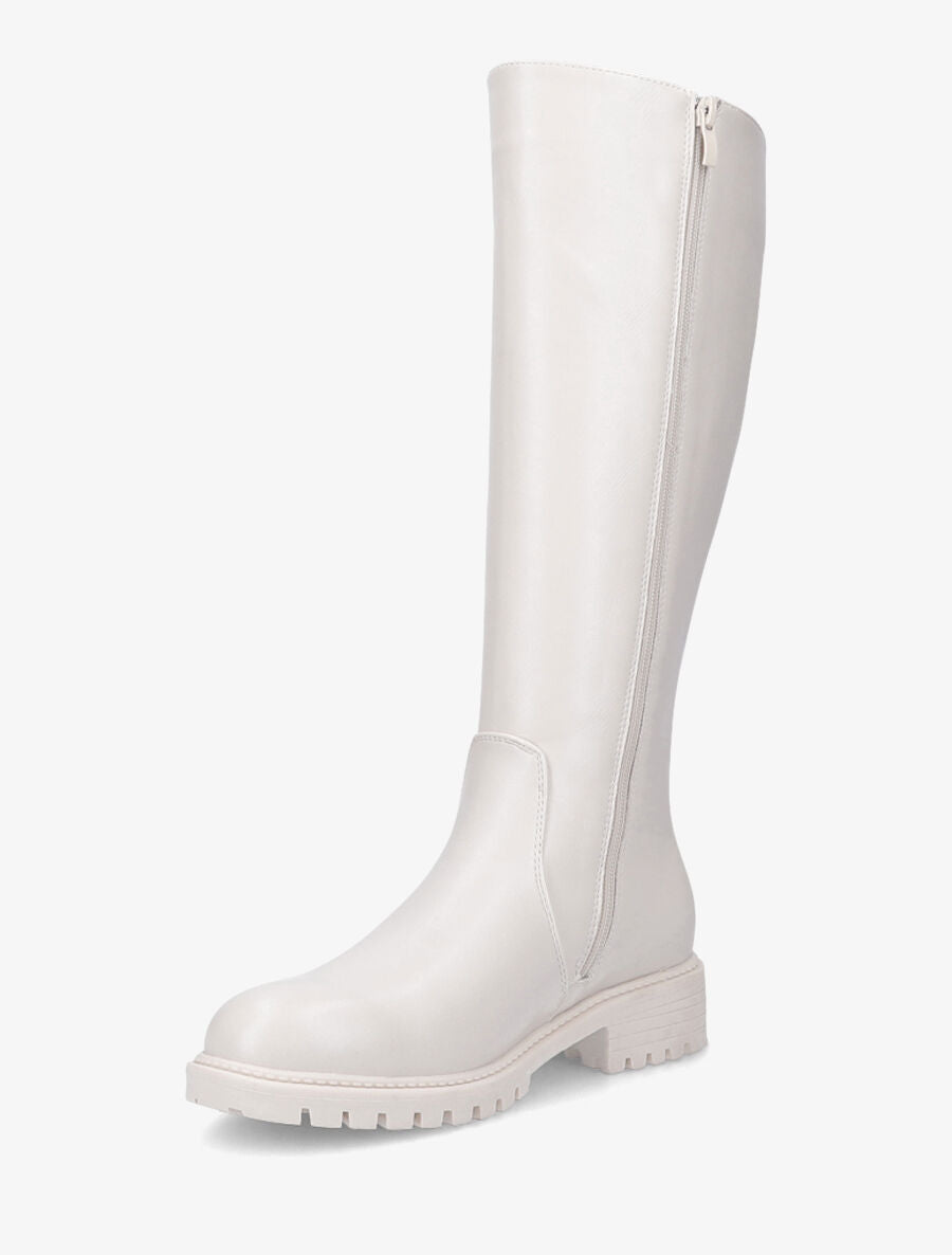 Bottes élastiquées à semelle crantée - Blanc - 3