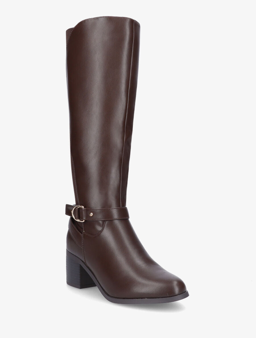 Bottes à contrefort élastiqué - Marron - 2