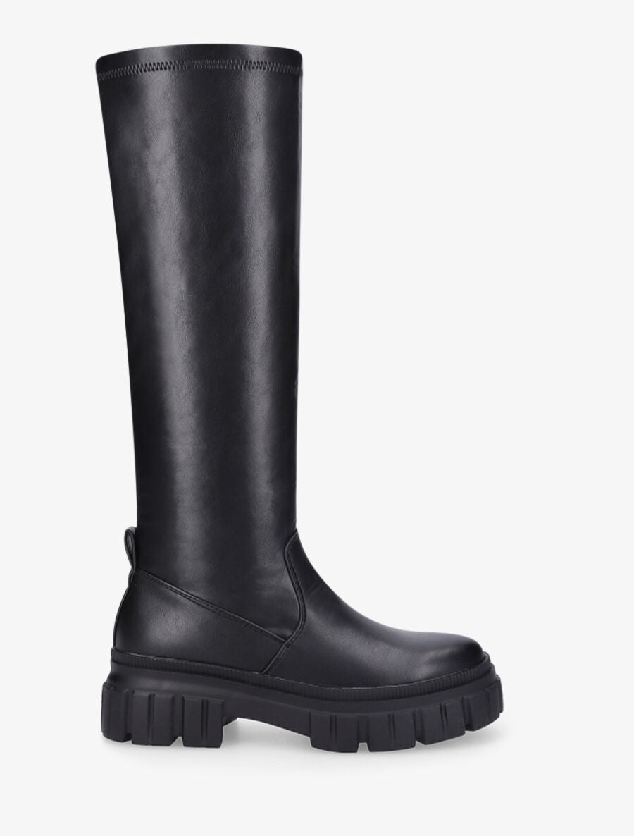 Bottes à plateforme et semelle crantées - Noir - 1