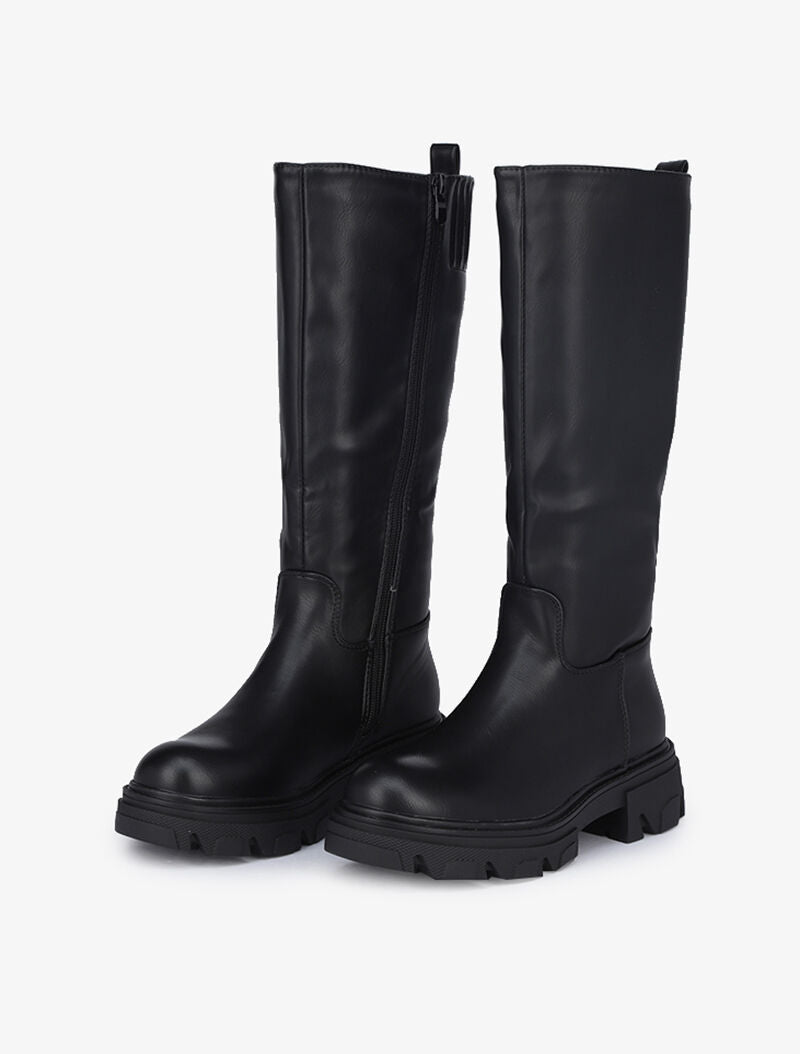 Bottes classiques en simili - Noir - 4