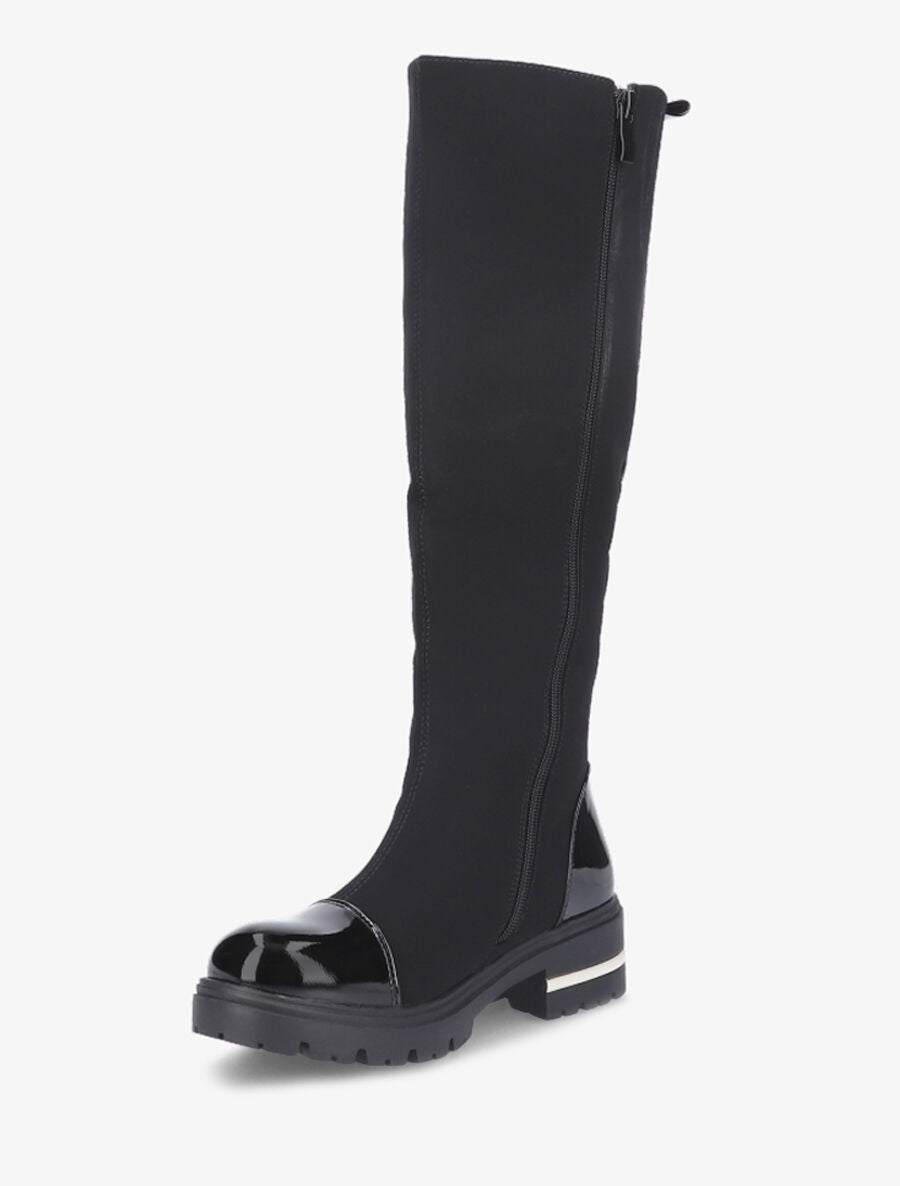 Bottes à bouts vernis - Noir - 3