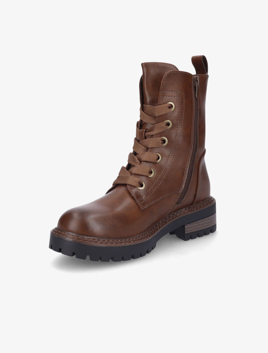 Rangers en simili à lacets - Marron - 3