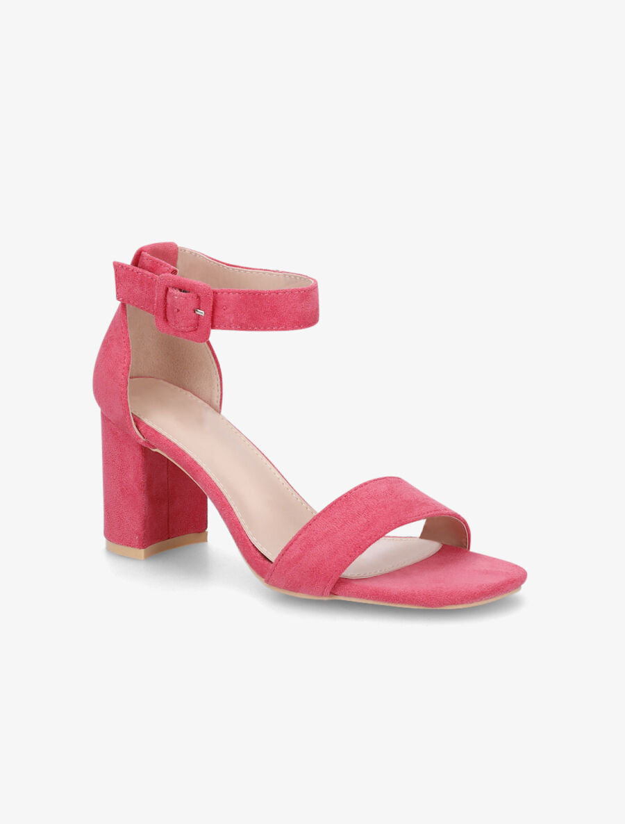 Sandales à bride en suédine - Fuschia - 2