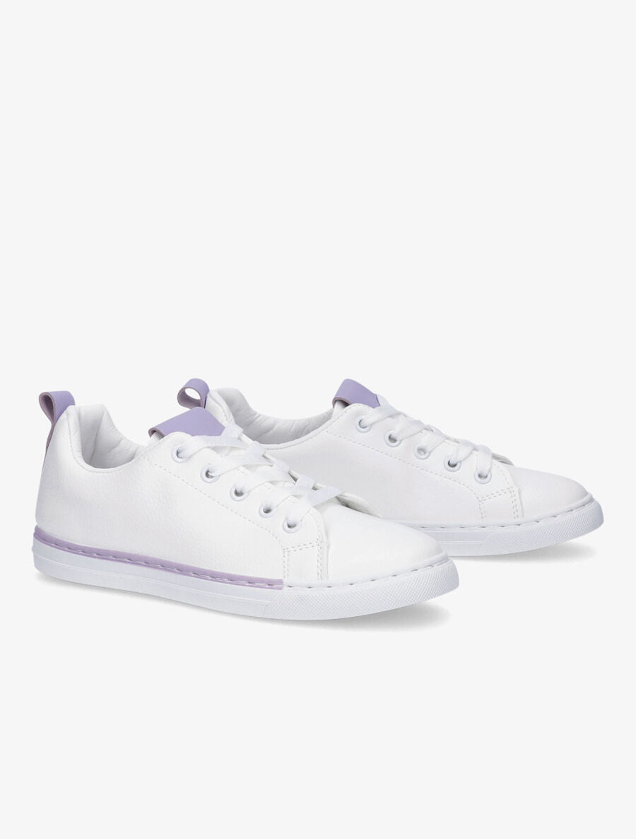 Tennis en simili à boucle arrière - Lilas - 4