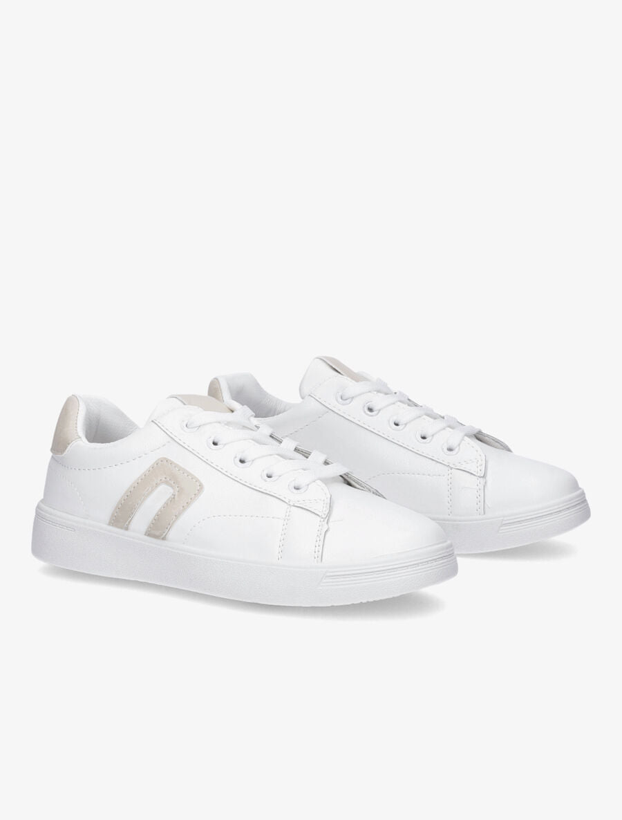 Tennis basique en simili - Beige - 4
