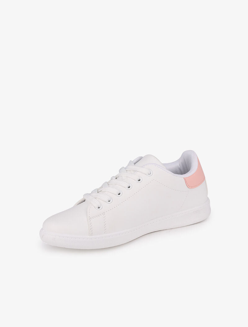 Sneakers à contrefort contrastant - Rose - 3