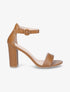 Sandales à talon haut et bride - Camel - 1