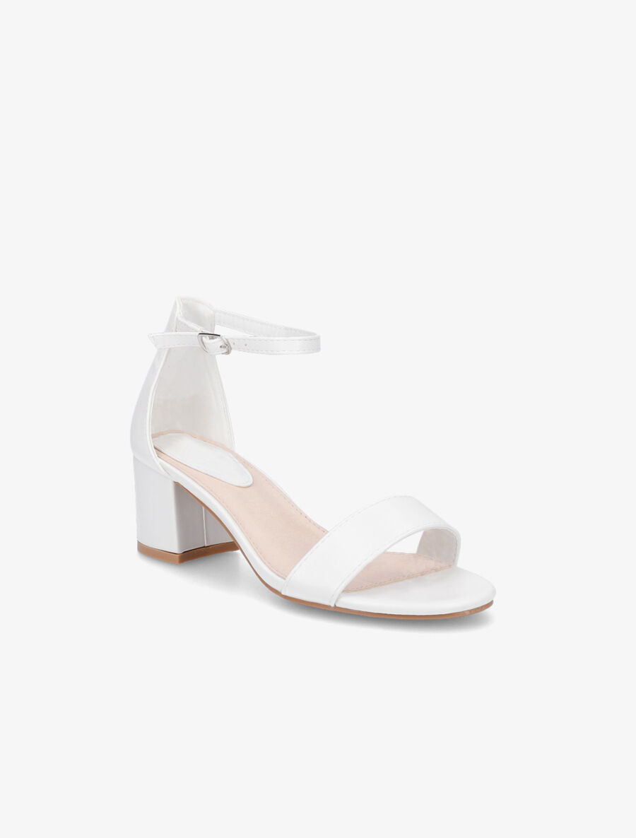 Sandales classiques en simili - Blanc - 2