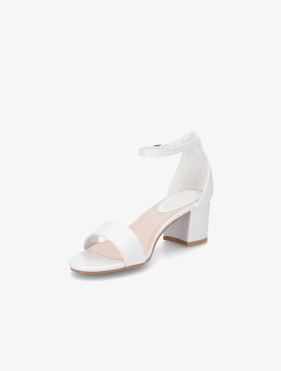 Sandales classiques en simili - Blanc - 3
