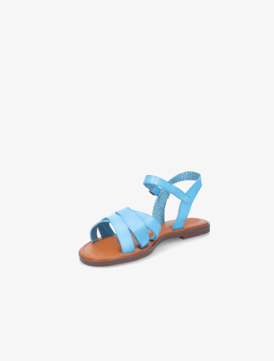 Nu-pieds classiques à brides entrecroisées - Bleu - 3