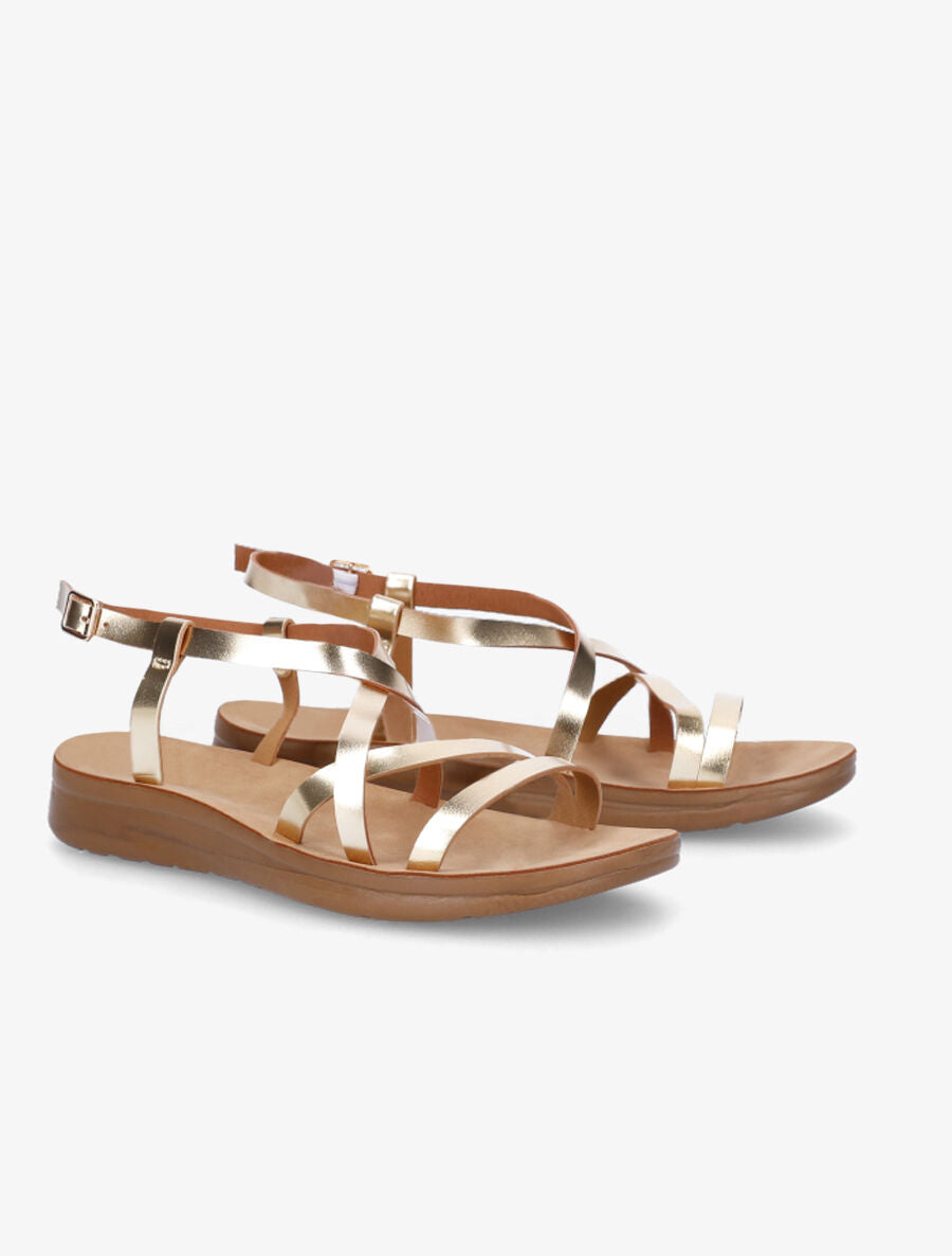 Nu-pieds basiques - Or - 4