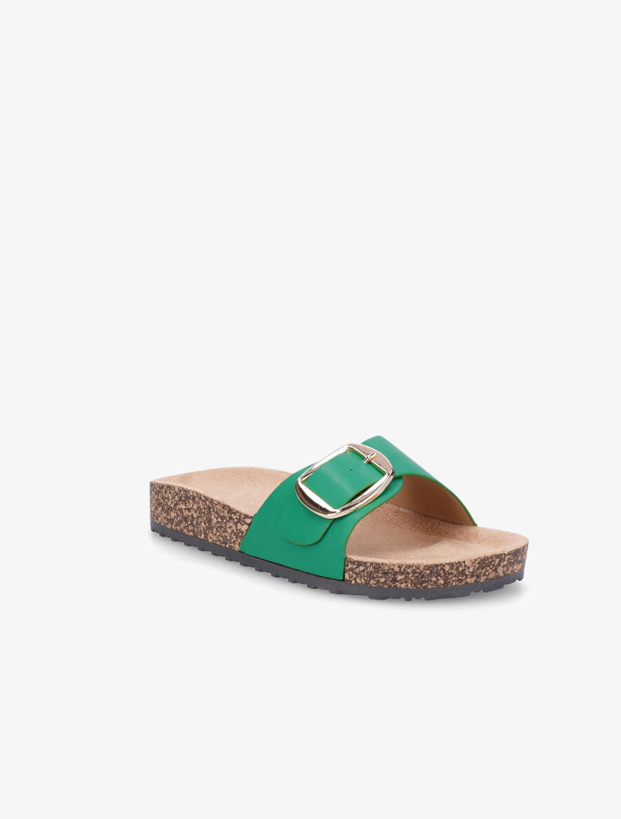 Claquettes à boucle - Vert - 2