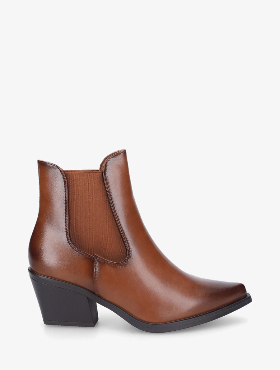 Santiags en simili - Marron - 5