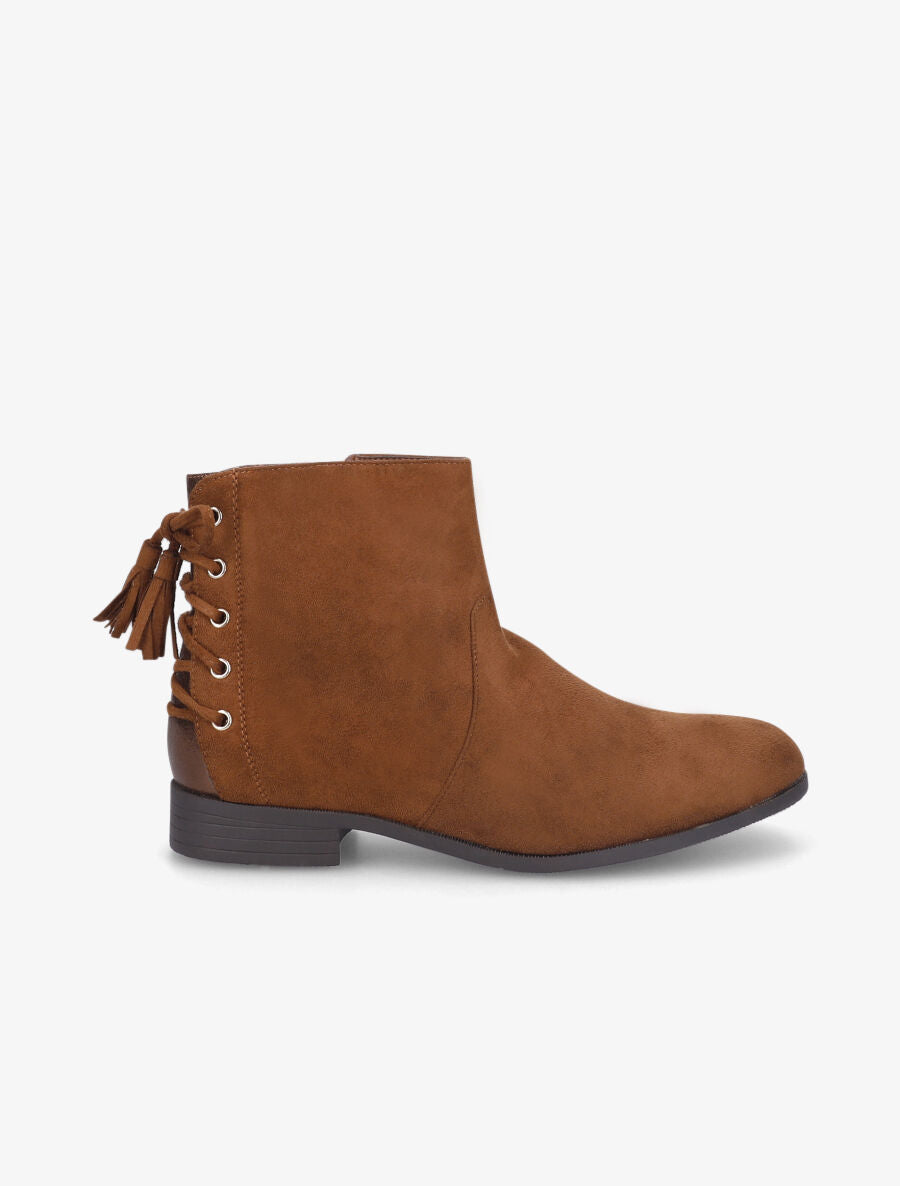 Boots laçage arrière camel - camel - 5