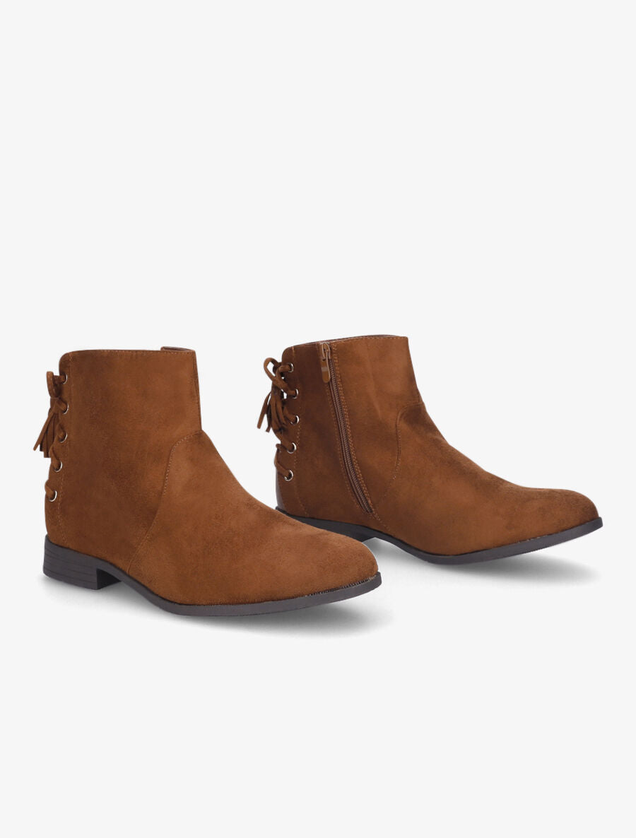 Boots laçage arrière camel - camel - 4