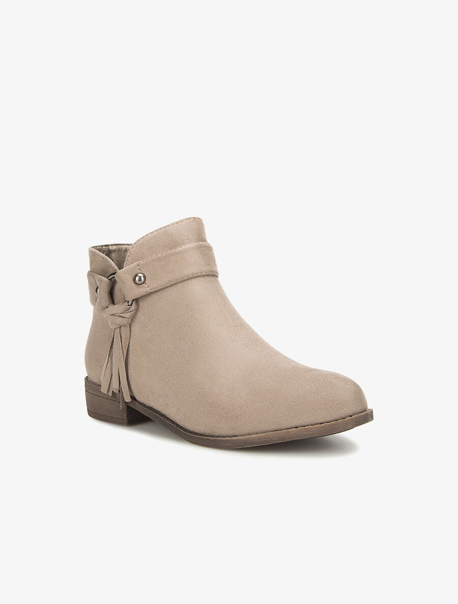 Boots lanière à breloque - beige - 2
