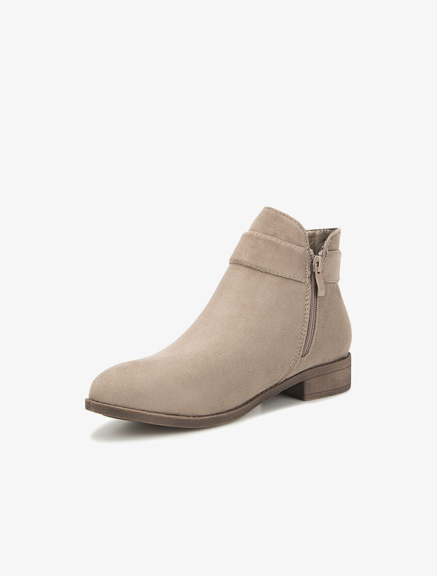 Boots lanière à breloque - beige - 3