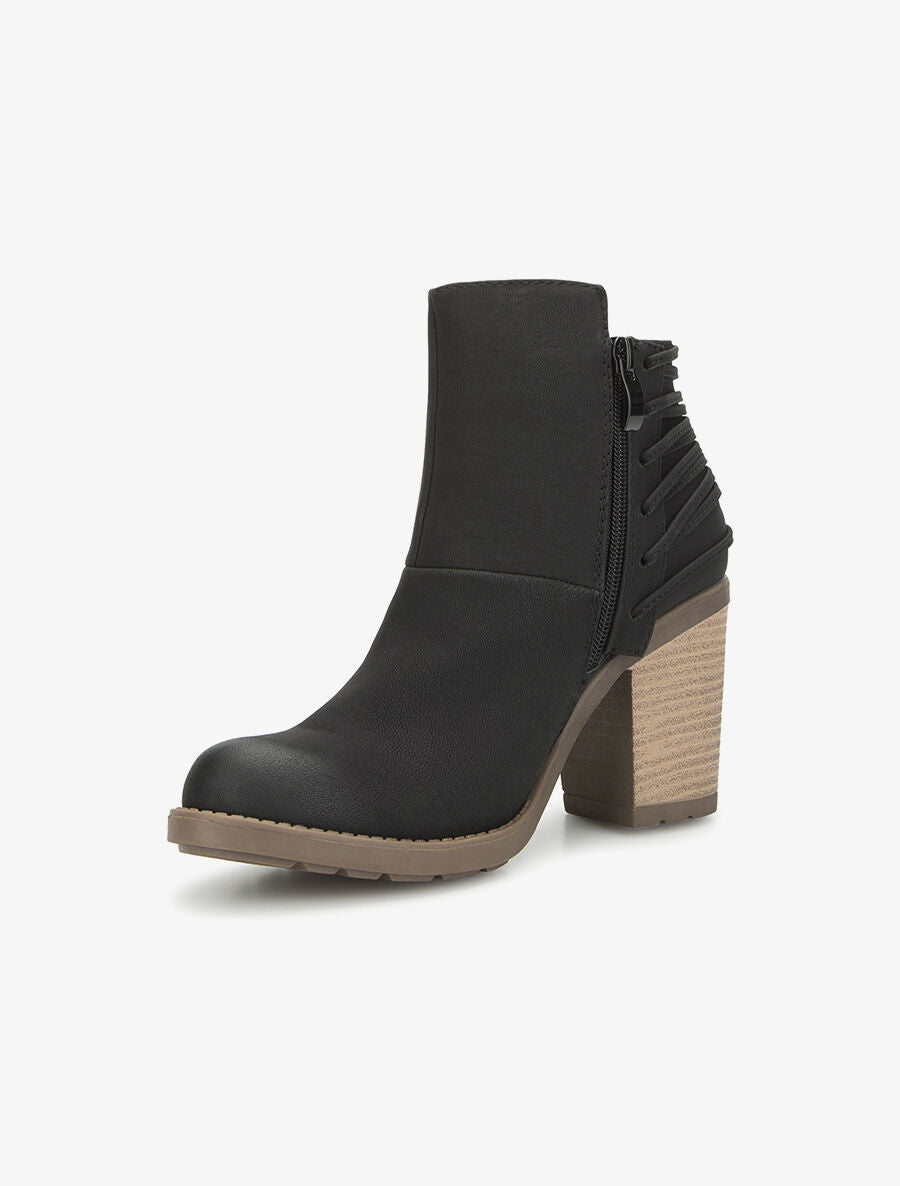Bottines dos à lanières - noir - 3