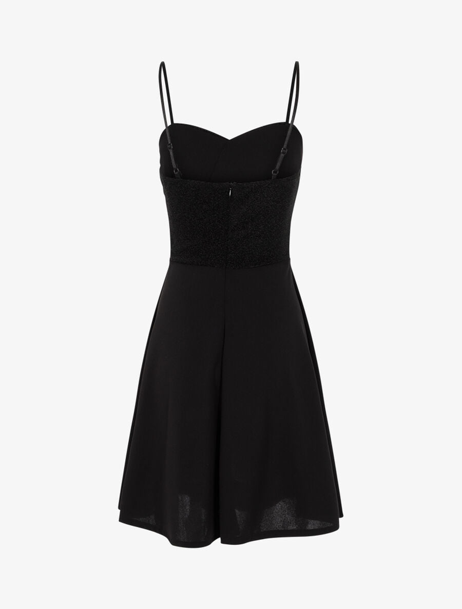 Robe patineuse à bustier pailleté - Noir - 2