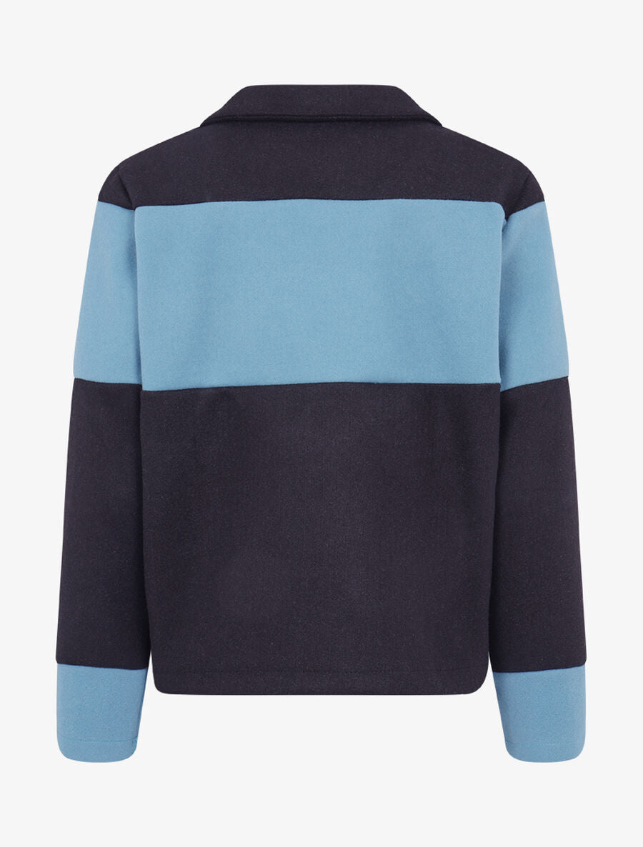 Caban court color block - Noir/bleu - 2