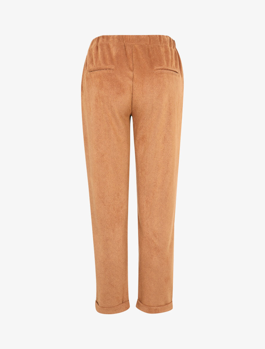 Pantalon coupe carotte - Camel - 2