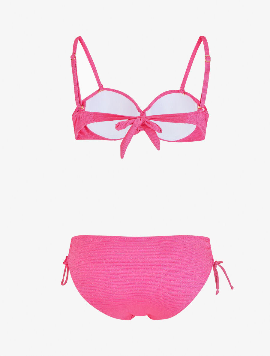 Bikini torsadé - Rose - 3
