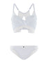 Ensemble SG dos nageur et tanga - blanc - 1