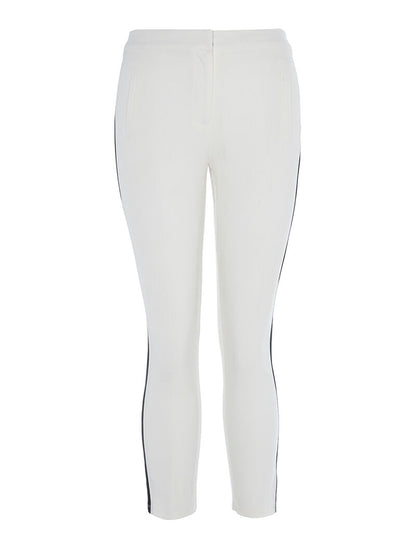 Pantalon à lignes sport - ecru - 1