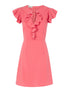 Robe à mancherons volantés - rose - 1