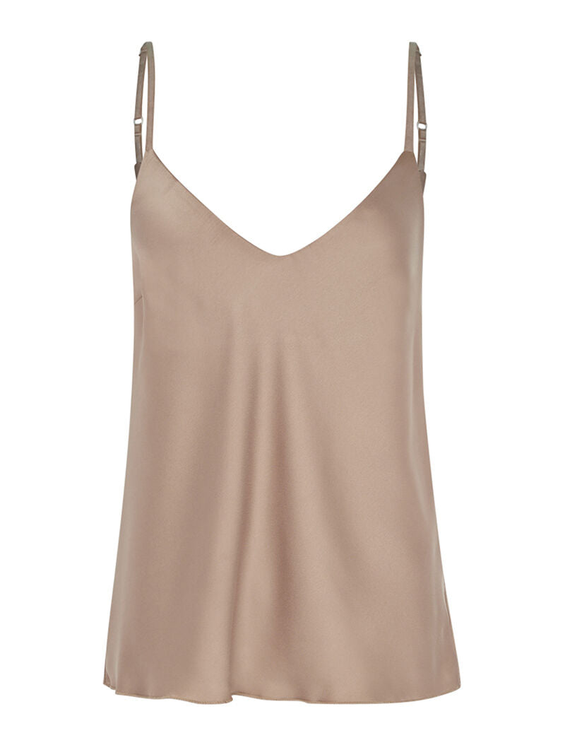 Caraco style lingerie à décolleté V profond - taupe - 3