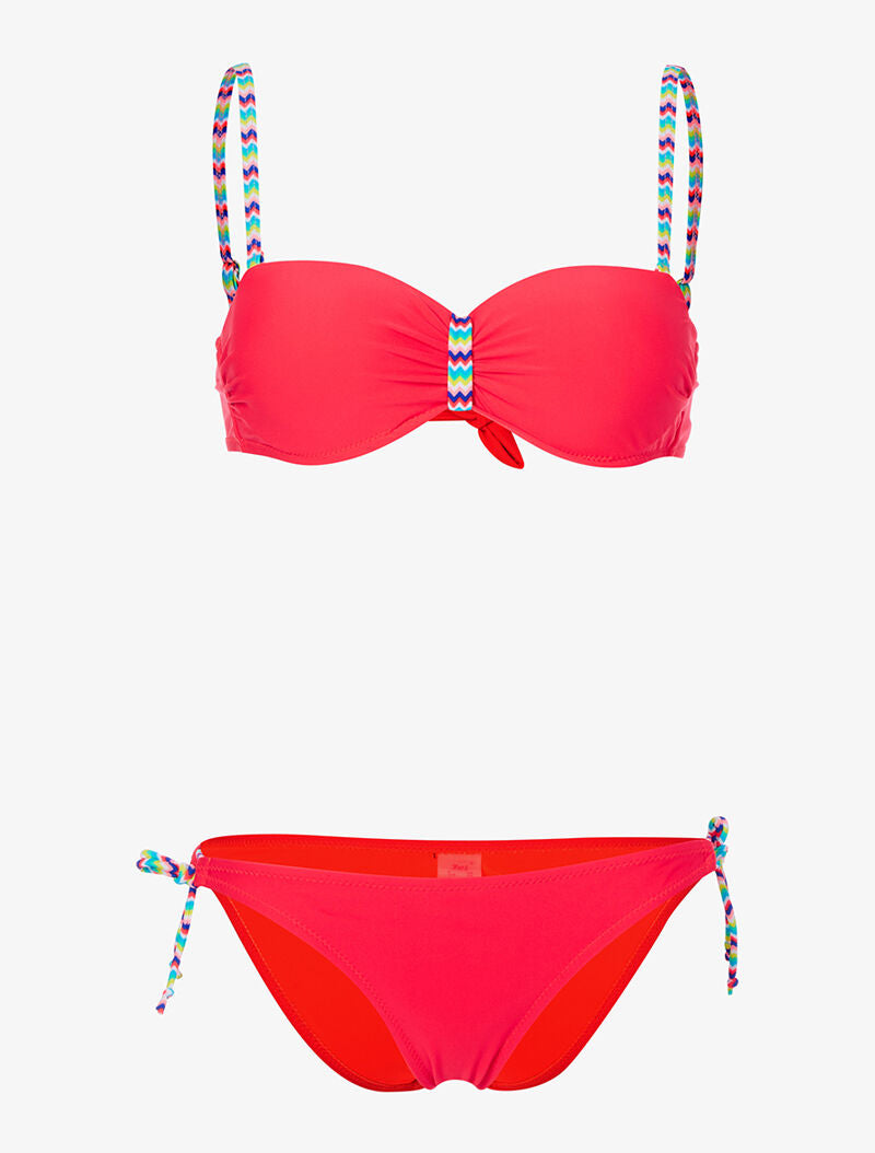 Bikini bretelles zig-zag - orange - 1
