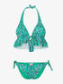 Bikini triangle volanté - vert - 3