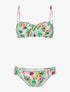 Bikini torsadé jungle - blanc/vert - 3