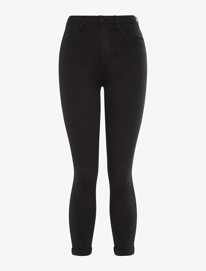 Jean 7/8 uni basique - noir