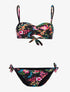 Bikini imprimé tropical - noir - 1