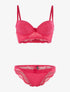 Ensemble soutien-gorge bustier - fushia - 1