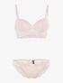 Ensemble soutien-gorge bustier - rose - 1