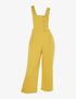 Salopette en coton effet lin - jaune - 3