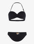 Bikini coutures losanges - noir - 1