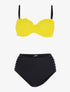 Bikini dépareillé - jaune/noir - 1