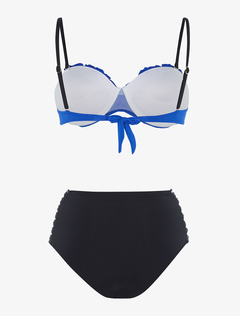 Bikini dépareillé - bleu/noir - 2
