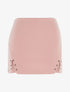 Mini jupe short à clous - rose - 1